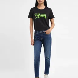 Women's 710 Blue Skinny Fit Mid Rise Jeans-image-85