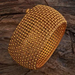 Kushal's Fashion Jewellery Gold-Plated Ethnic Antique Bangle-picture-50