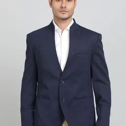 JB STUDIO Mandarin Collar Single Breasted Blazer-image-92
