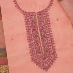 Soch Embroidered Organza Unstitched Dress Material image 5