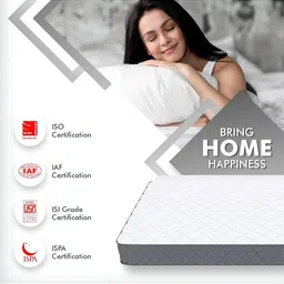 USHA SHRIRAM Grey & White Orthopedic Quilted King Size Mattress image 2