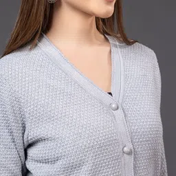 Anouk Women Self Design Cardigan image 4