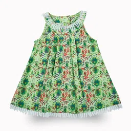Gini and Jony Girls Printed Round Neck Pure Cotton Top With Shorts image 3