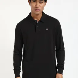 Tommy Hilfiger Men Solid Polo Collar Cotton T-shirt-picture-45
