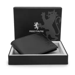 Red Tape Men Black Leather Textured Wallet-picture-14