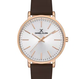 Daniel Klein Women Rose Gold-Toned Dial & Brown Leather Straps Analogue Watch DK 1 13046-2-picture-10