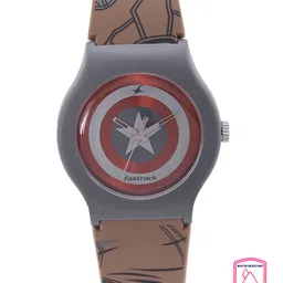 Fastrack Unisex Red & Grey Dial Avengers Captain America Print Analogue Watch 9915PP91-picture-18