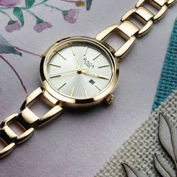 Titan Women Brass Dial & Stainless Steel Bracelet Style Straps Analogue Watch NP2642YM01-image-13