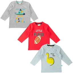 JusCubs Pack Of 3 Typography Printed Cotton T-shirt-picture-46