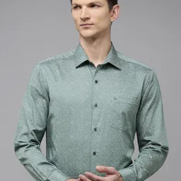 Arrow Original Slim Fit Opaque Ethnic Motifs Printed Pure Cotton Formal Shirt-picture-15