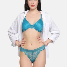 CURWISH Eyelash Lace Bikini Briefs image 3