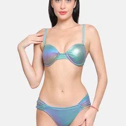 CURWISH Shimmer Balconette Bra With Bikini Lingerie Set SEH-01BMS-picture-35