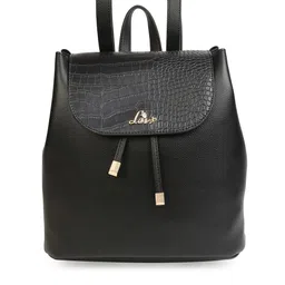 Lavie Misty Women Black Textured Trendy Backpack-picture-43