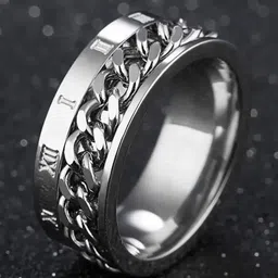 MEENAZ Men Silver-Plated Stainless Steel Finger Ring-picture-29