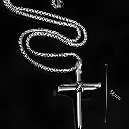 KARISHMA KREATIONS Men Set Of 2 Silver-Plated Pendants With Chain-picture-33