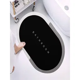 Cortina Black 300 GSM Polyester Bath Rug-picture-40