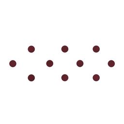 Comet Busters 10 Pcs Reusable Circular Bindis - Maroon-picture-19