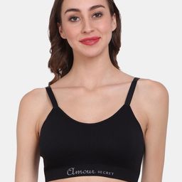 Amour Secret Black Removable Lightly Padded Sports Bra-picture-20