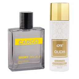 CFS Cargo Sport EDP Long Lasting Perfume & Oudh White Deodorant Body Spray - 300ml-picture-33