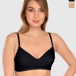 Daisy Dee Pack Of 2 Full Coverage Non Padded Cotton T-shirt Bra- All Day Comfort-picture-35