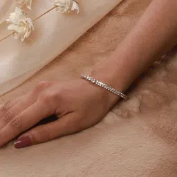 Jazz and Sizzle Set Of 2 Cubic Zirconia Rose Gold-Plated Kada Bracelet-picture-38