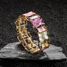 SOHI Gold Plated Elasticated Bracelet-picture-38