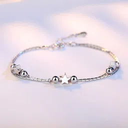 MYKI Silver-Plated Star Charm Bracelet-picture-37