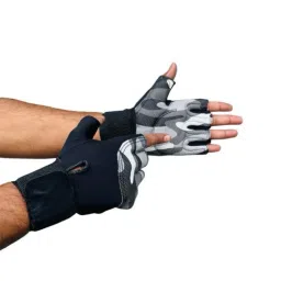 Body Smith Unisex Grey Gym Gloves with Wrist Support (M)-image-58