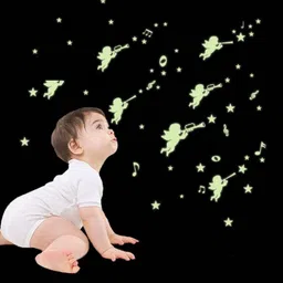 Jaamso Royals Yellow Radium Angles Self Adhesive Wall Sticker-image-30