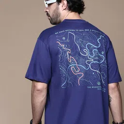 The Roadster Lifestyle Co. Men Graphic Printed Round Neck Cotton T-shirt-picture-21