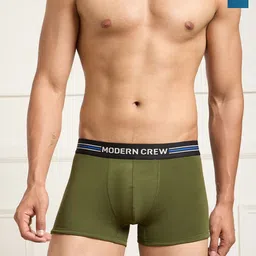 MODERN CREW Men Pack of 2 CoolSense Cotton Trunks-picture-39