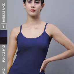 FBAR Pack Of 2 Pure Cotton Bio Wash Sports Camisoles-image-82
