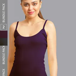 FBAR Pack Of 2 Non-Padded Pure Cotton Camisoles-picture-31