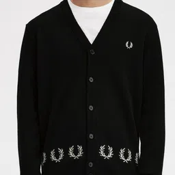 Fred Perry Ribbed Cardigan Sweater-image-80