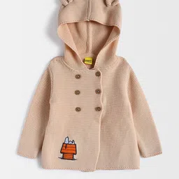 MiArcus Kids Self Design Hooded Cotton Cardigan-picture-17