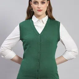 Monte Carlo V-Neck Sleeveless Ribbed Cardigan-picture-26