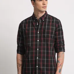 THE BEAR HOUSE Slim Fit Tartan Checked Casual Shirt-picture-37