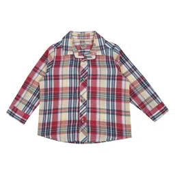 mothercare Infants Boys Tartan Checks Opaque Pure Cotton Casual Shirt-picture-18