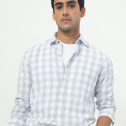 RARE RABBIT Men Cutro Slim Fit Gingham Checked Cotton Shirt-picture-20