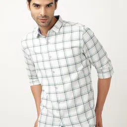 hardsoda by the indian garage co HARDSODA Slim Fit Windowpane Checks Twill Casual Shirt-picture-27