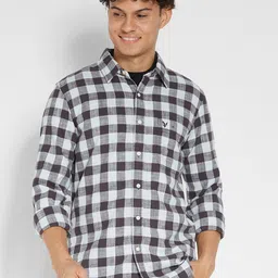 AMERICAN EAGLE OUTFITTERS Slim Fit Gingham Checked Button-Up Shirt-picture-29