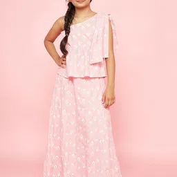 Aks Kids Girls Printed Cotton Ready to Wear Lehenga Choli-picture-20
