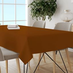 Trance Home Linen Mustard Rectangular Cotton 6 Seater Table Cover-picture-33