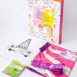 My House Teacher Kids Unicorn Princess Dress-Up Cape Set with Coloring Activity Toy-picture-15