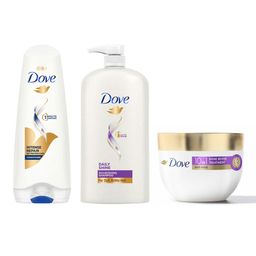 Dove 10In1 Shine Revive Hair Mask 300ml + Daily Shine Shampoo 1L + Conditioner 175ml-picture-32