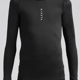 Kipsta By Decathlon Black Long-Sleeved Football Base Layer Undershirt image 1