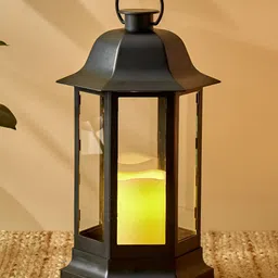 Home Centre Black Lantern Candle Holder-image-74