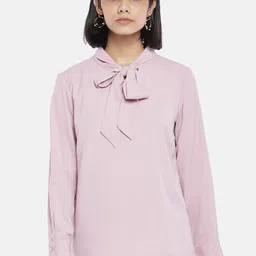 Annabelle by Pantaloons Lavender Shirt Style Top-image-46