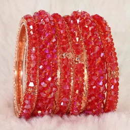 NMII Set Of 6 Beaded Kada Bangles-picture-40