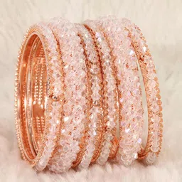 NMII Set Of 6 Crystals Studded Bangles-picture-19